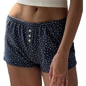 Cute Pajama Shorts for Women Y2K‎ Sexy Low Rise Lounge Floral Shorts Medium